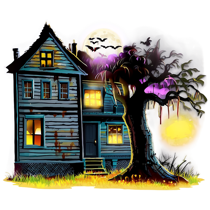 Haunted House Png 37 PNG Image