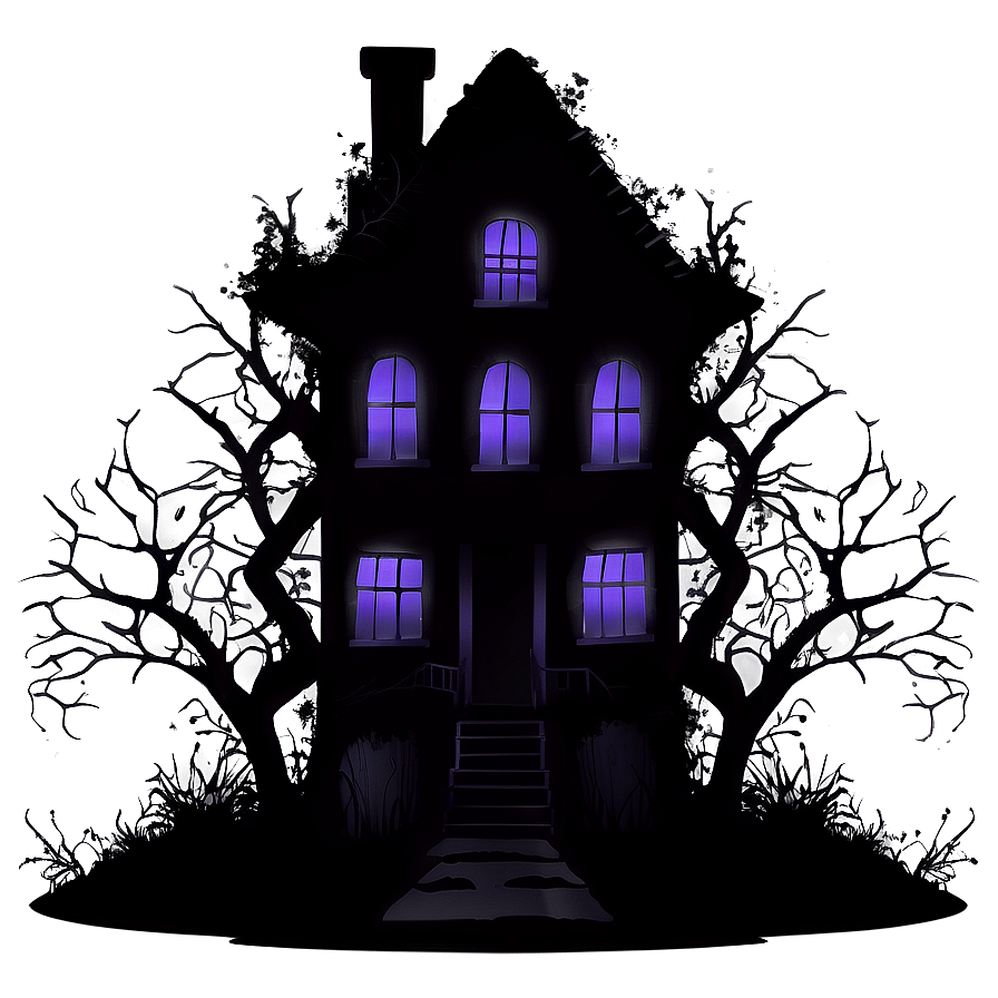 Haunted House Silhouette Png 67 PNG Image