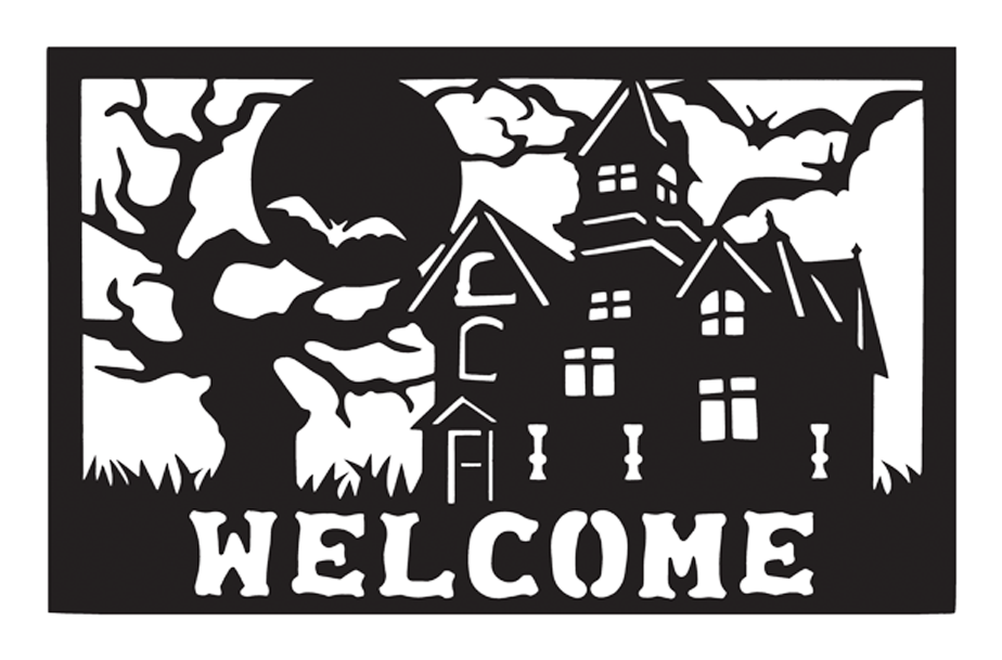 Haunted House Welcome Sign PNG Image