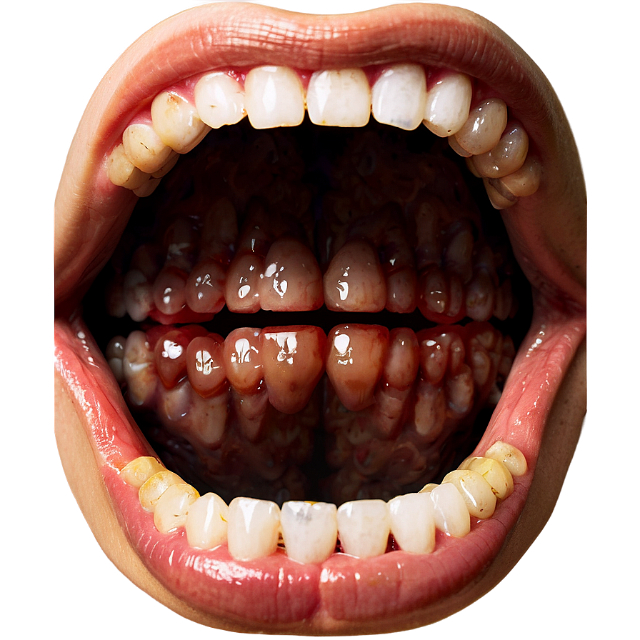 Haunting Mouth Picture Png Aaw PNG Image