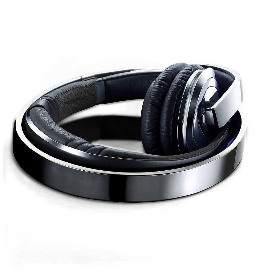 Headphones Silver Chrome Png 05042024 PNG Image