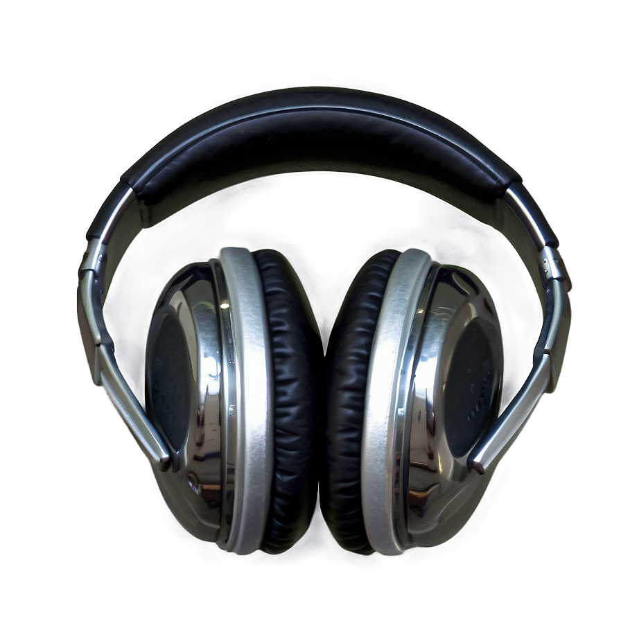 Headphones Silver Chrome Png Rno88 PNG Image