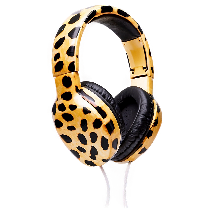 Headphones With Animal Print Png 05042024 PNG Image