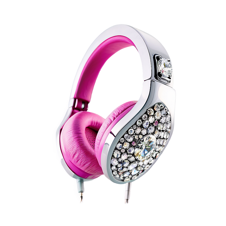 Headphones With Diamond Bling Png Jbo PNG Image