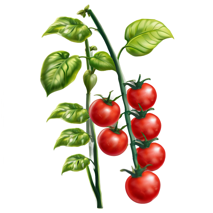 Healthy Tomato Plant Png Xkf PNG Image