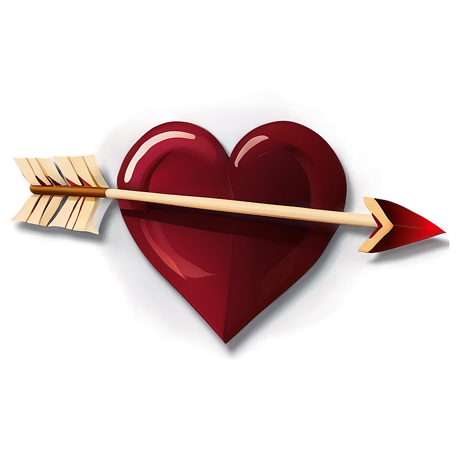 Heart Clipart With Arrow Png 74 PNG Image