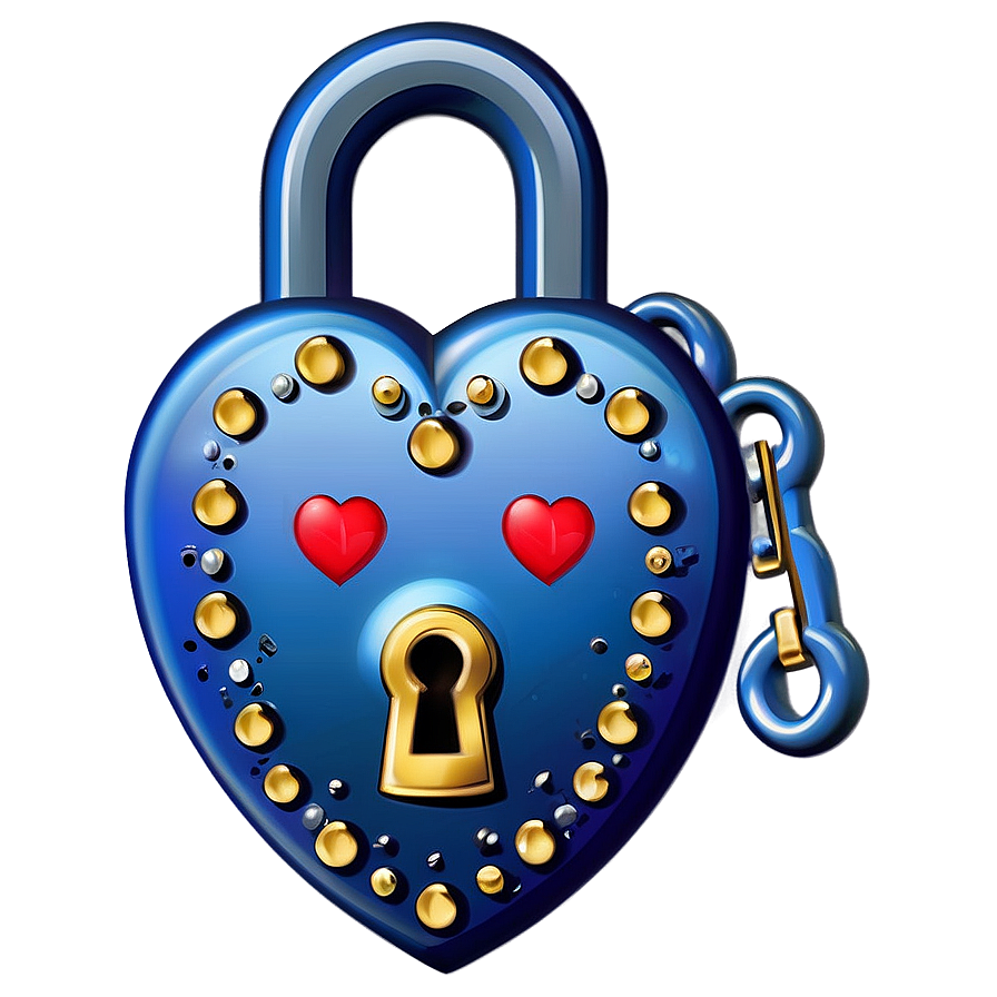 Heart Clipart With Lock Png 05252024 PNG Image