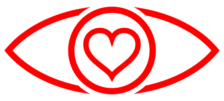 Heart In Eye Graphic PNG Image