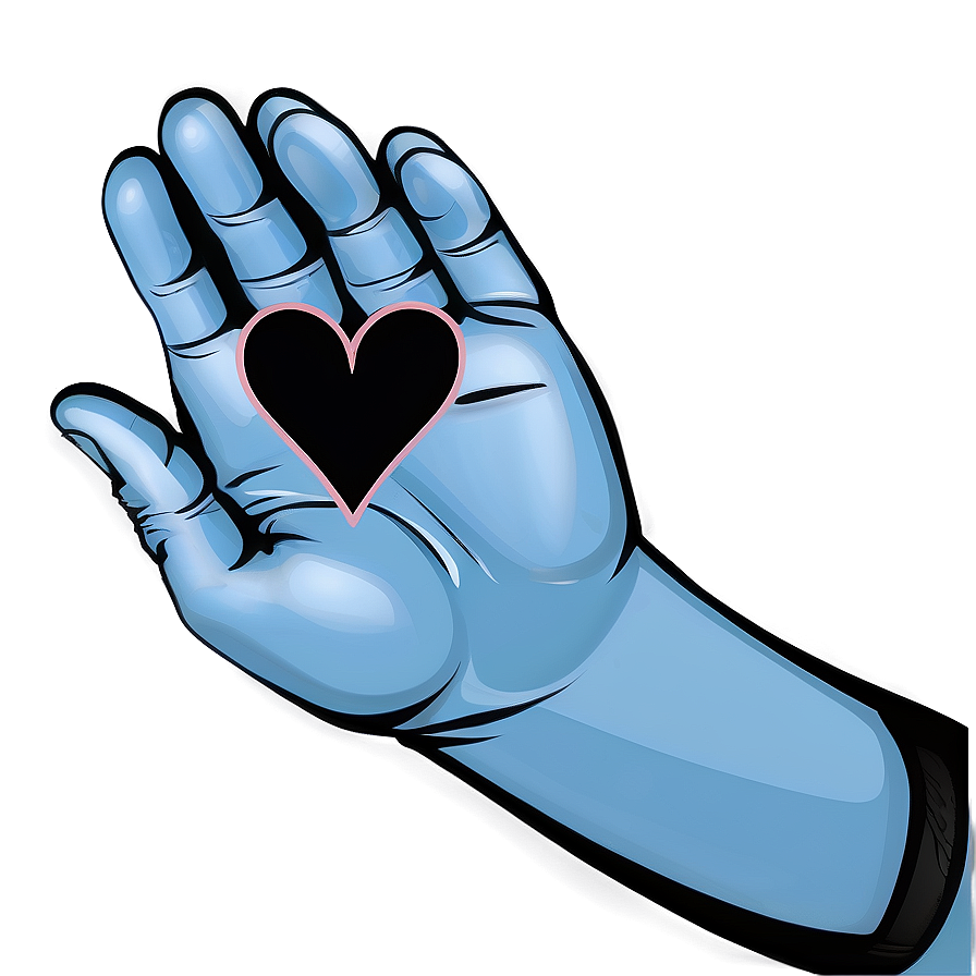 Heart In Hand Symbol Png C PNG Image