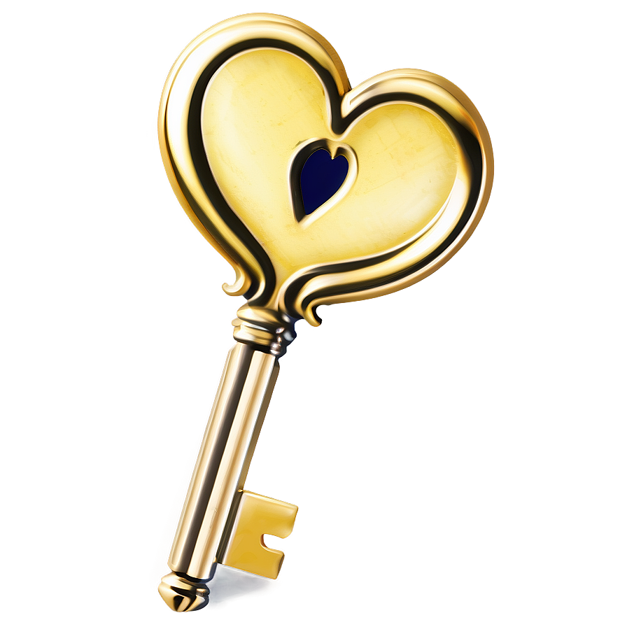 Heart Key Png Pxe PNG Image