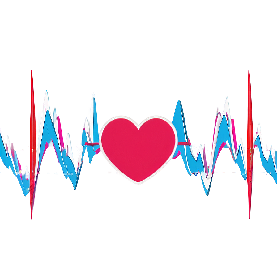 Heart Line Wave Png Nuy PNG Image