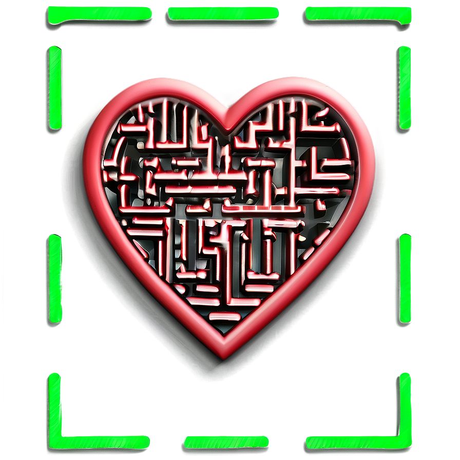 Heart Maze Puzzle Png Bom50 PNG Image