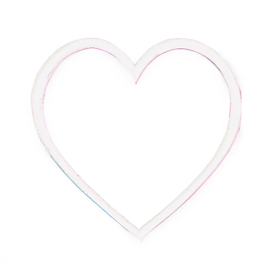 Heart Outline Sketch Png B PNG Image