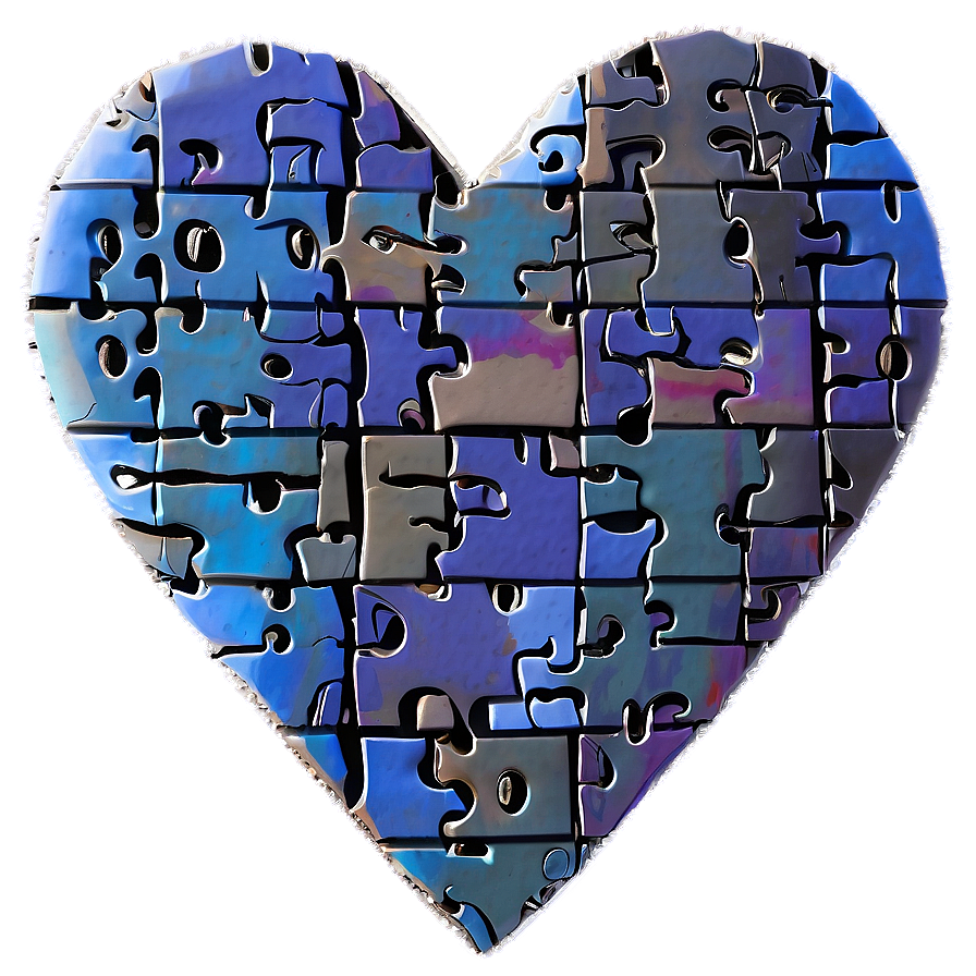 Heart Puzzle Piece Png Cqm PNG Image