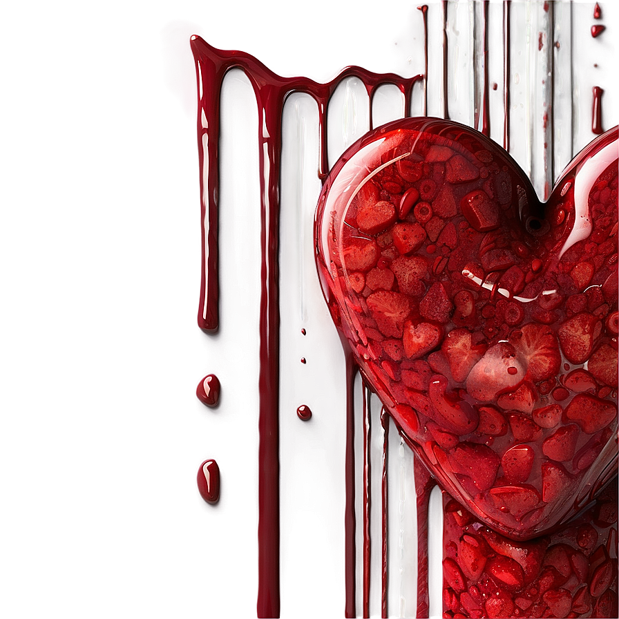 Heart's Fluid: Blood Spray Effect Png 04302024 PNG Image