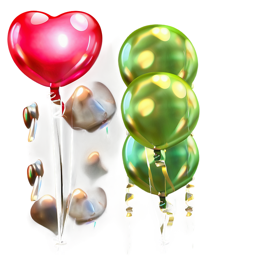 Heart Shaped Balloons Png 05042024 PNG Image