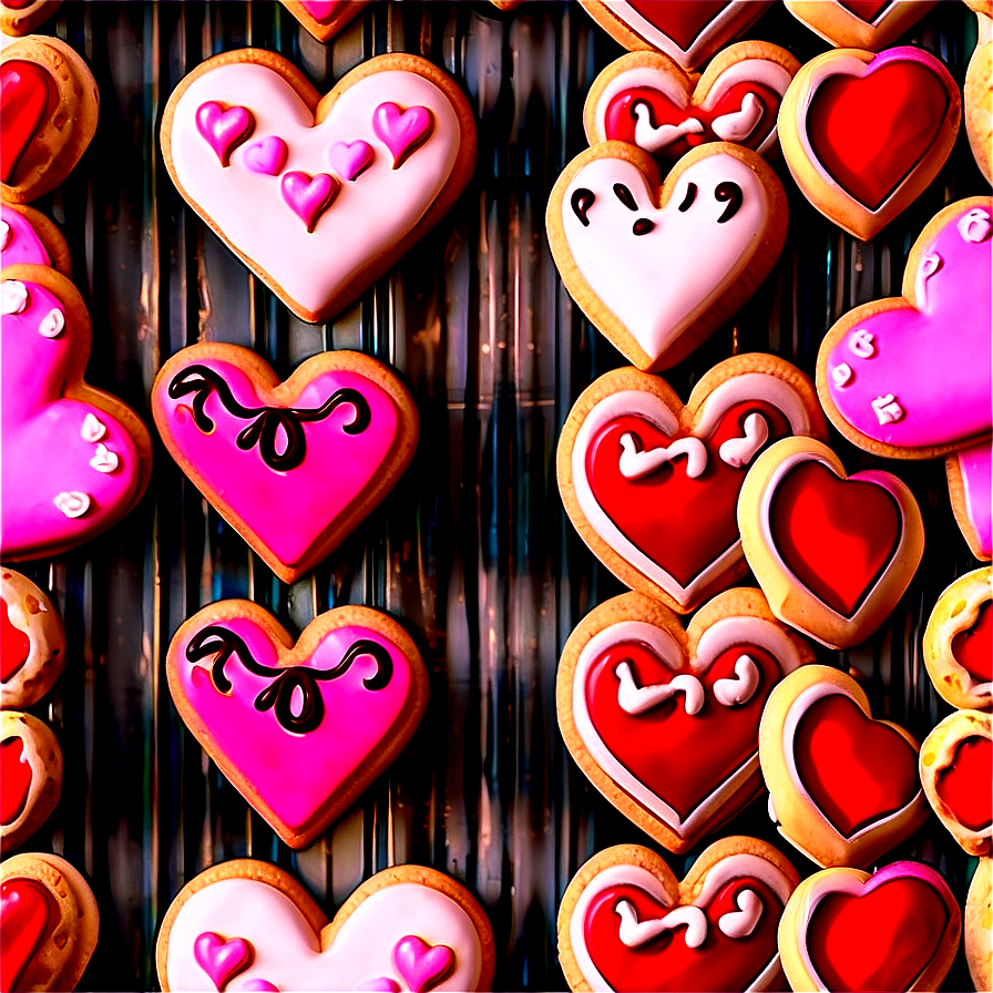 Heart Shaped Cookies Png D PNG Image