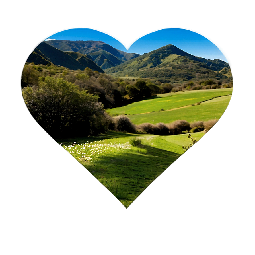 Heart Shaped Landscape Png Dbx PNG Image