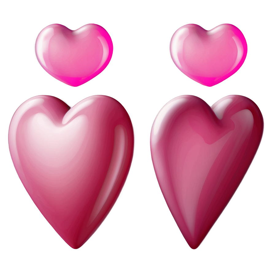 Heart-shaped Pink Emoji Png Gex PNG Image