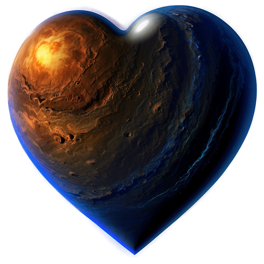 Heart Shaped Planet Png 06202024 PNG Image