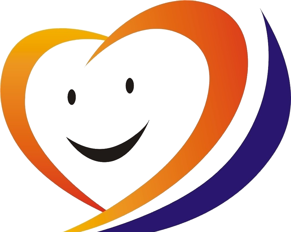 Heart Shaped Smiley Graphic PNG Image