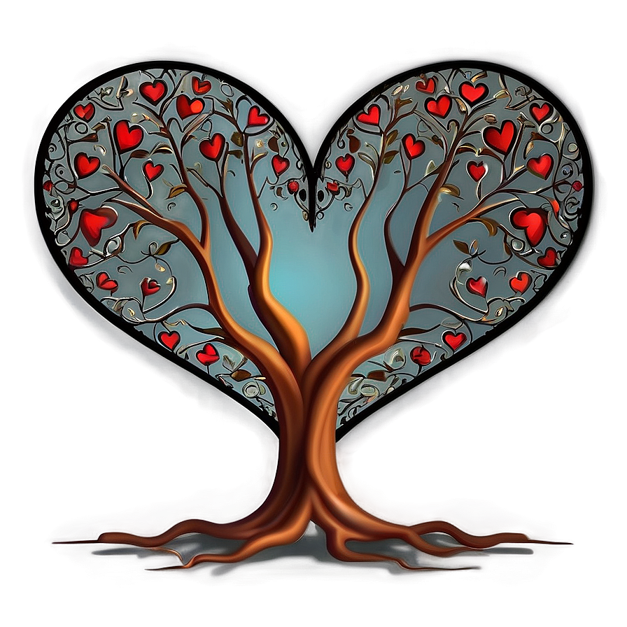 Heart Shaped Tree Drawing Png 51 PNG Image