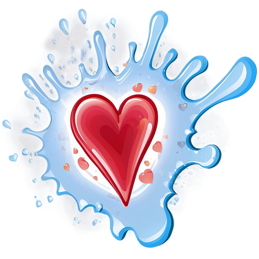 Heart Splash Png Fcl PNG Image