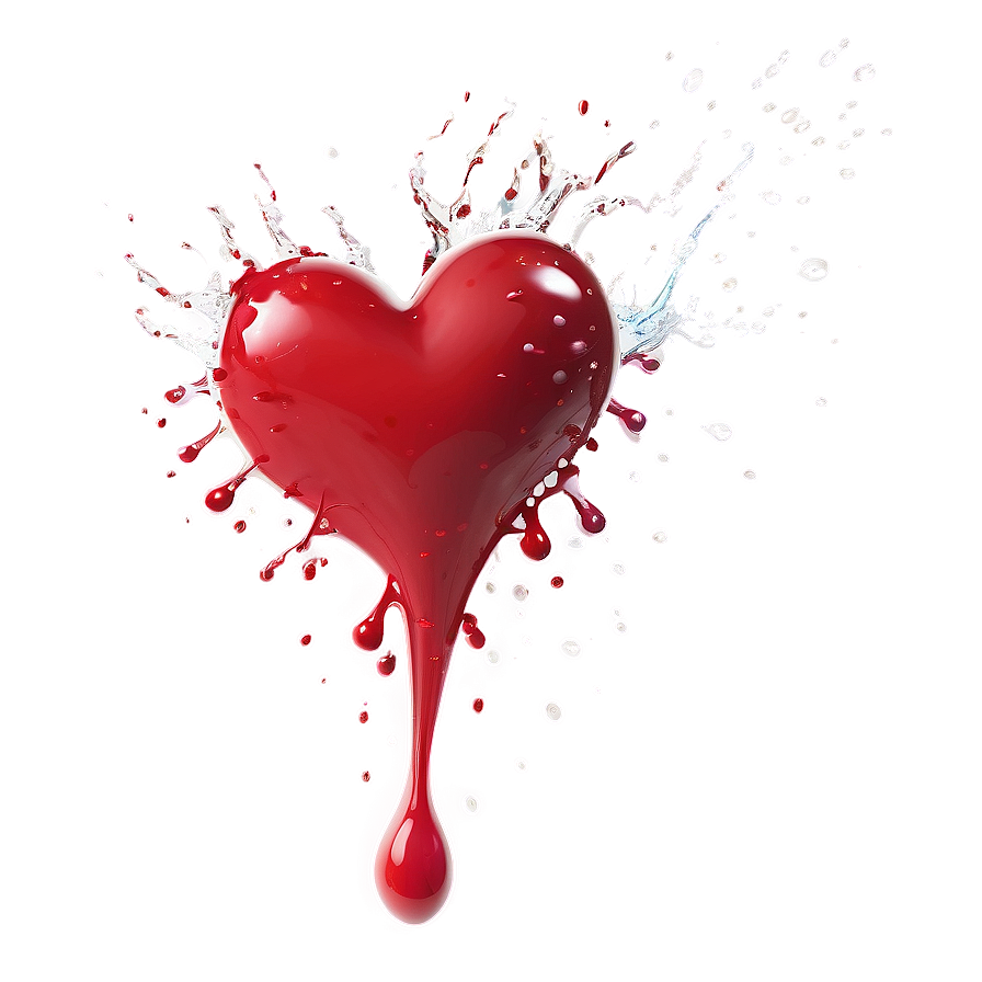 Heart Splash Transparent Png 97 PNG Image