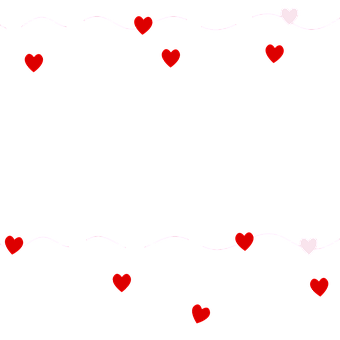 Heart Wave Pattern Black Background PNG Image