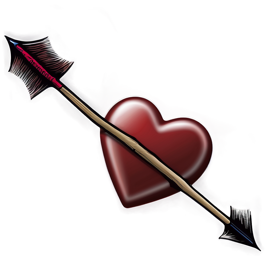 Heart With Arrow Png A PNG Image