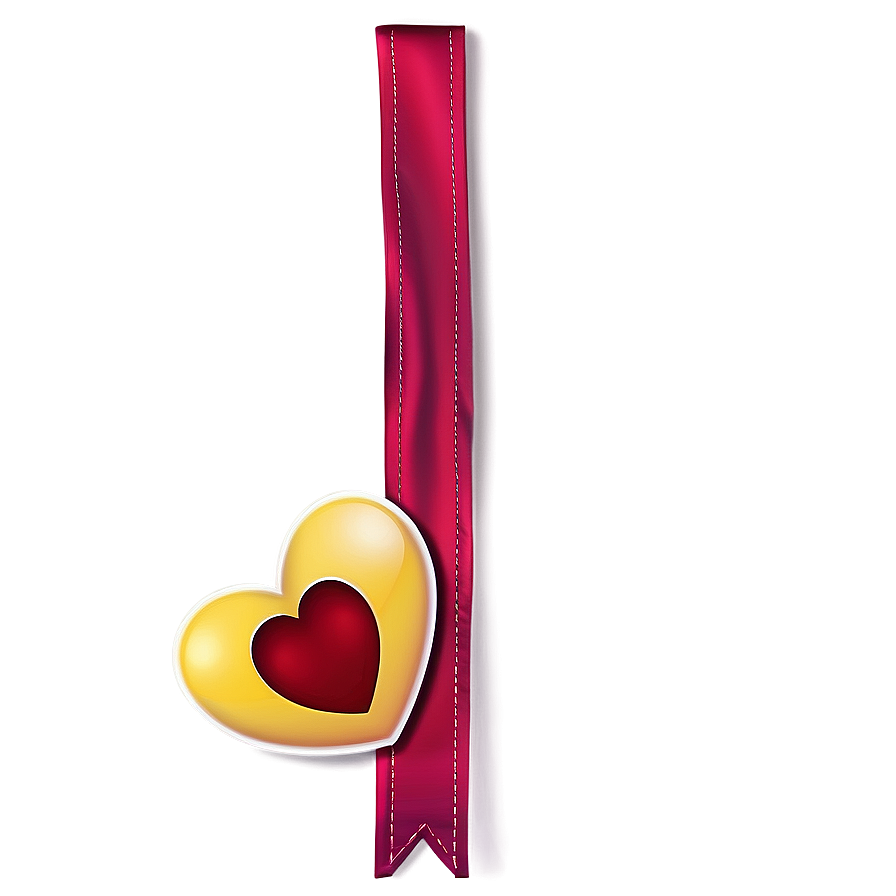 Heart With Banner Emoji Png Artwork 05042024 PNG Image