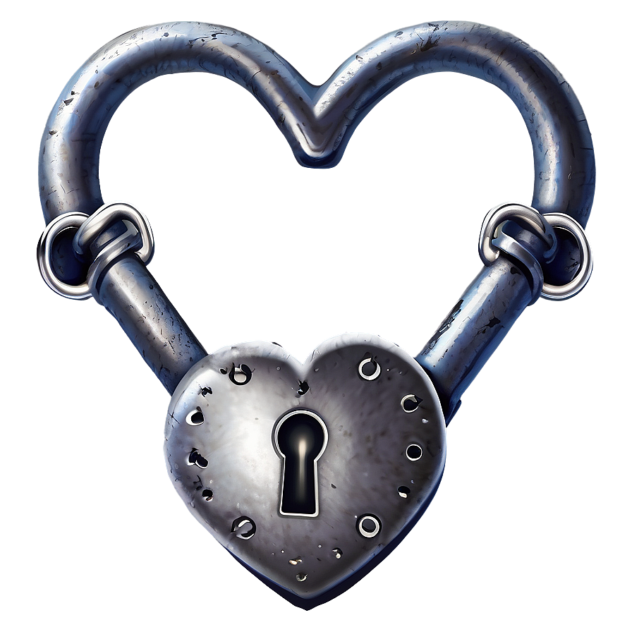 Heart With Lock Tattoo Png 68 PNG Image