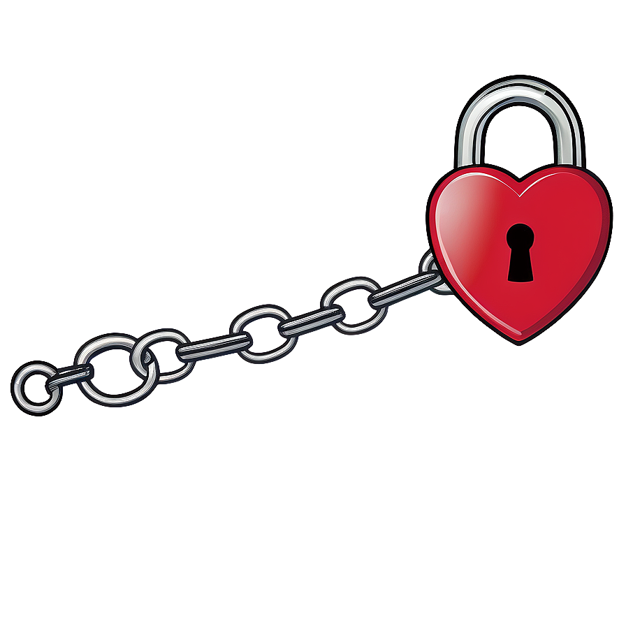 Heart With Lock Tattoo Png 77 PNG Image