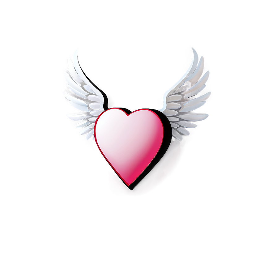 Heart With Wings Png B PNG Image