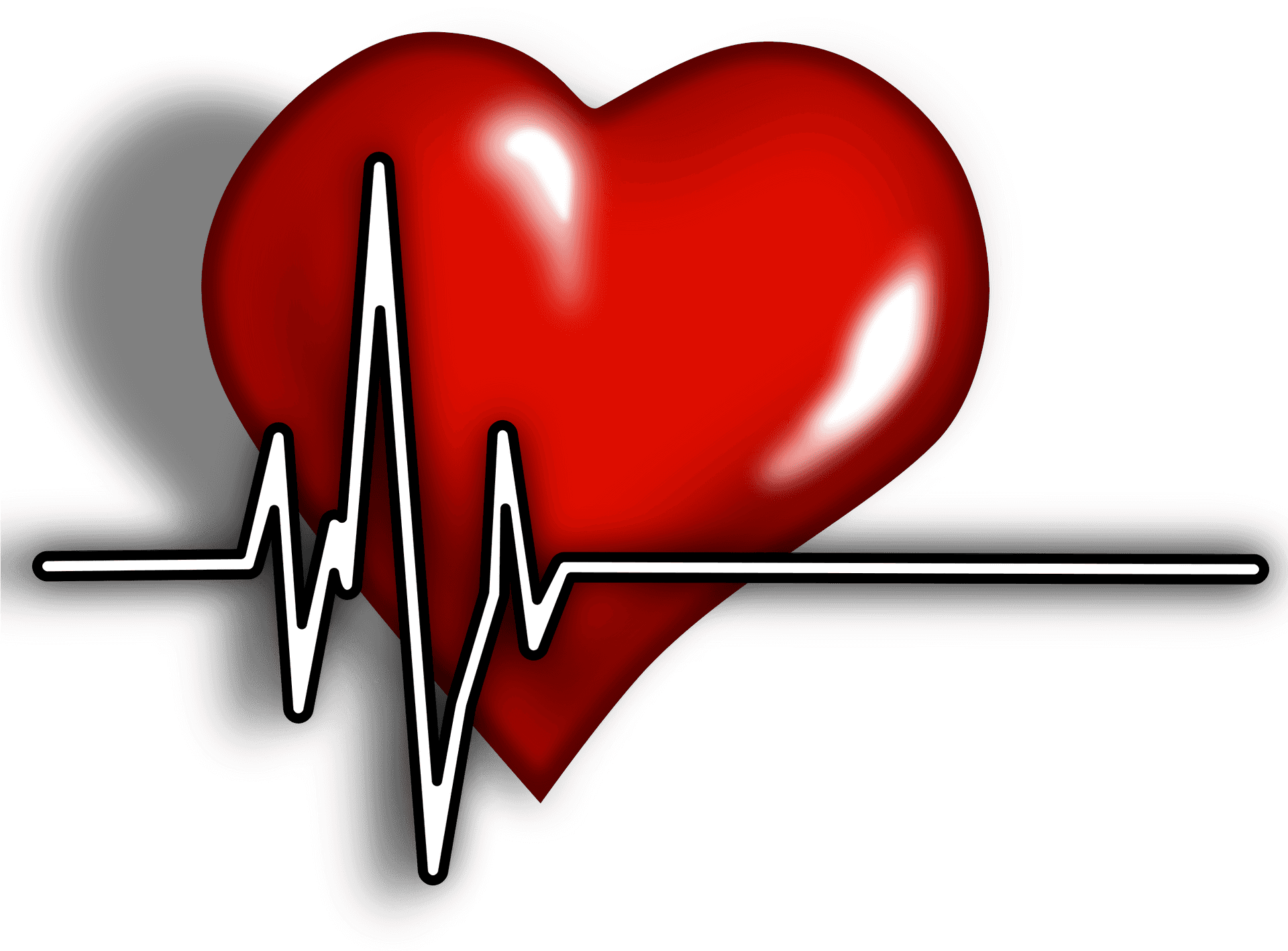 Heartbeat Cardiovascular Health Concept PNG Image