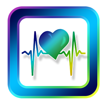 Heartbeat Health App Icon PNG Image