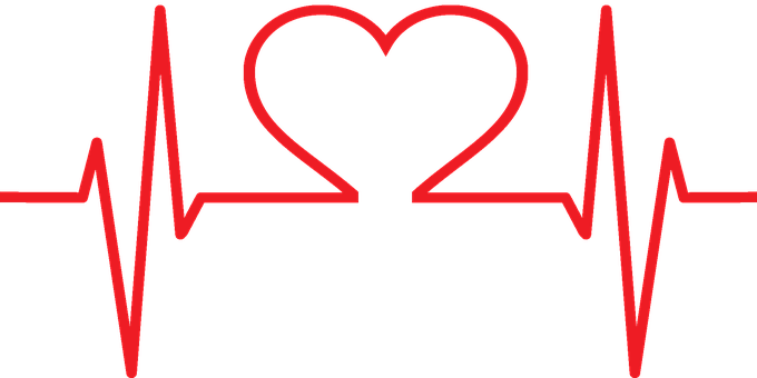 Heartbeat Love Concept PNG Image