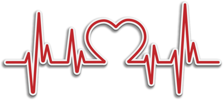 Heartbeat Love Pulse Graphic PNG Image