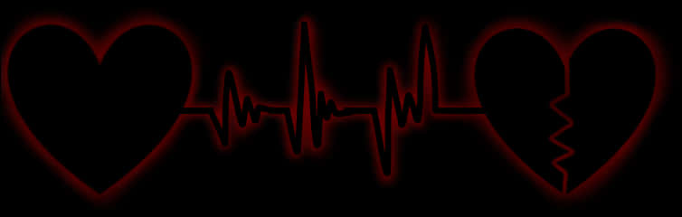 Heartbeat Loveand Breakup PNG Image