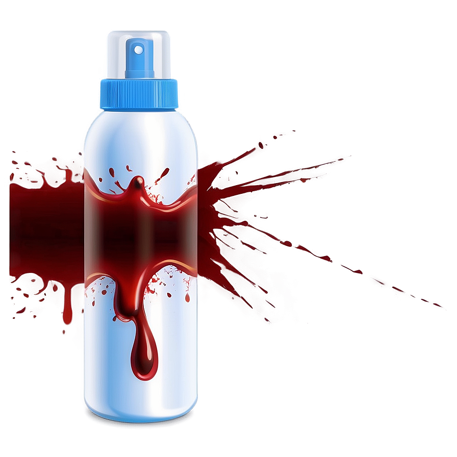 Heartbeat's Trail: Blood Spray Vector Png 04302024 PNG Image