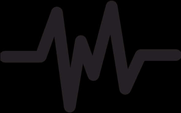 Heartbeat Silhouette Graphic PNG Image