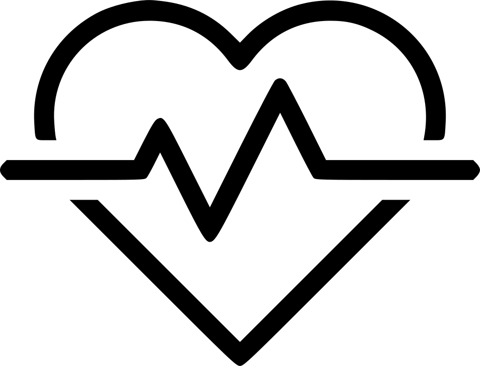 Heartbeat Symbol Outline PNG Image