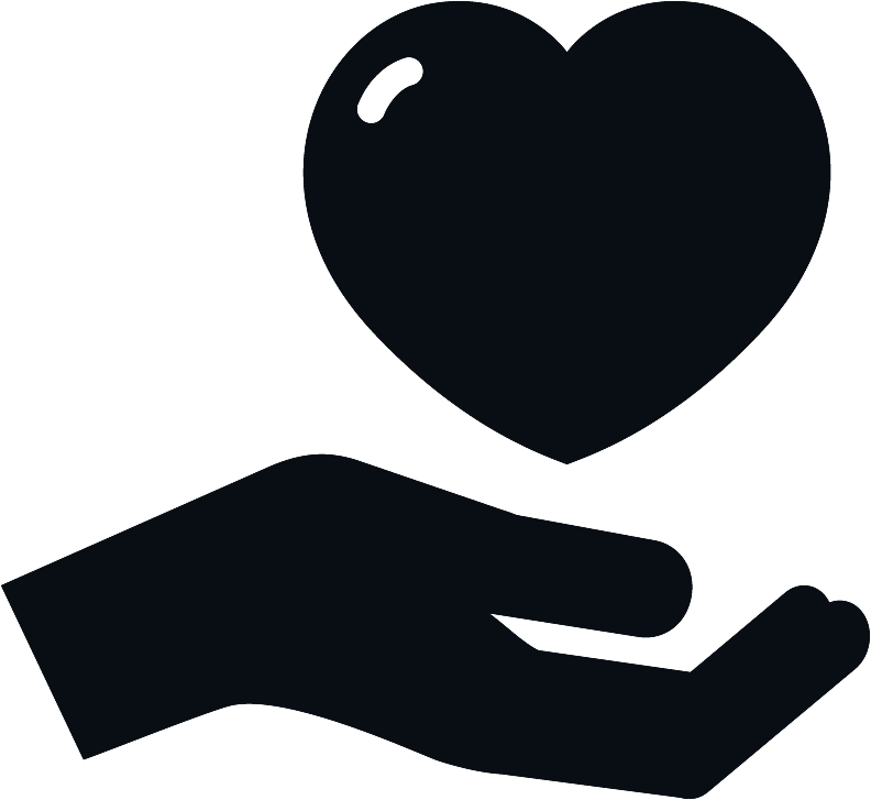 Heartin Hand Icon PNG Image