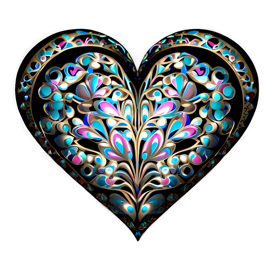 Hearts Pattern Png 98 PNG Image