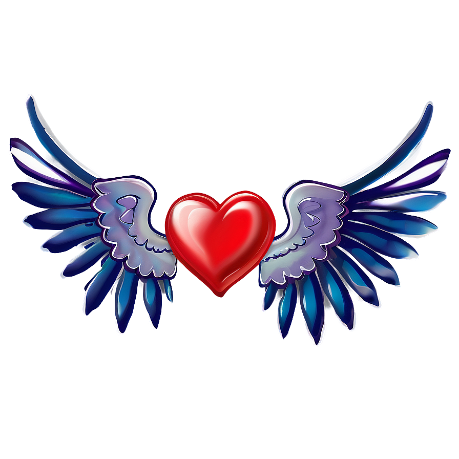 Hearts With Wings Png Sic PNG Image