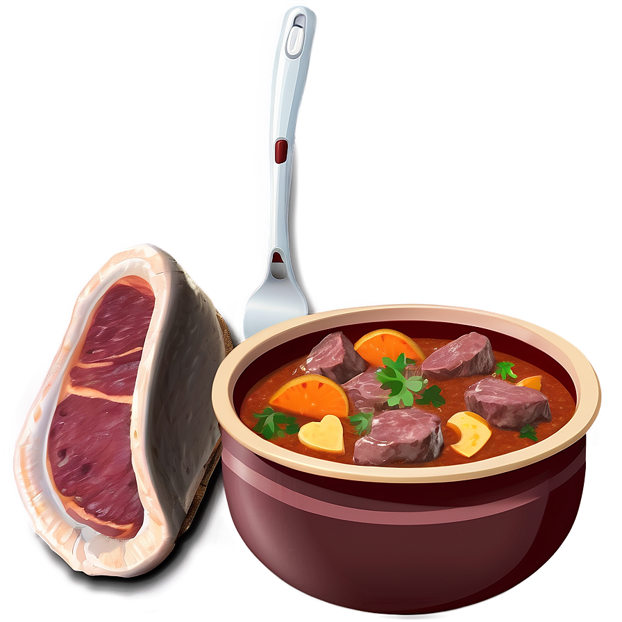 Hearty Meat Stew Png 05242024 PNG Image