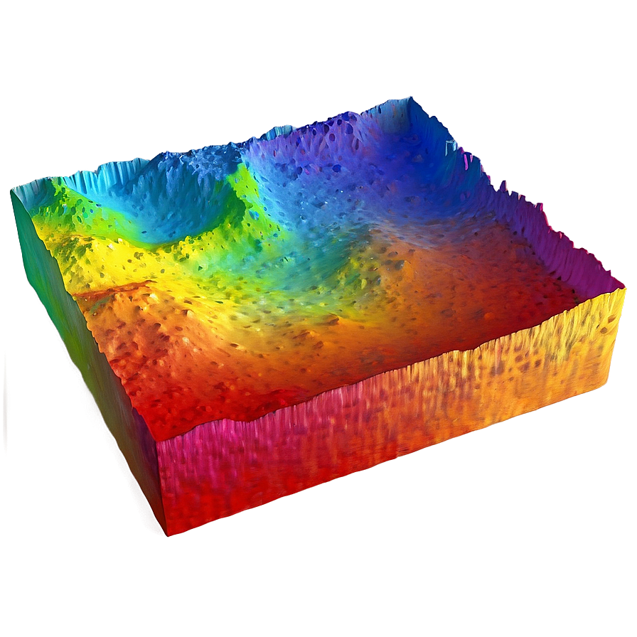 Heat Map In 3d Terrain Visualization Png Xwt53 PNG Image