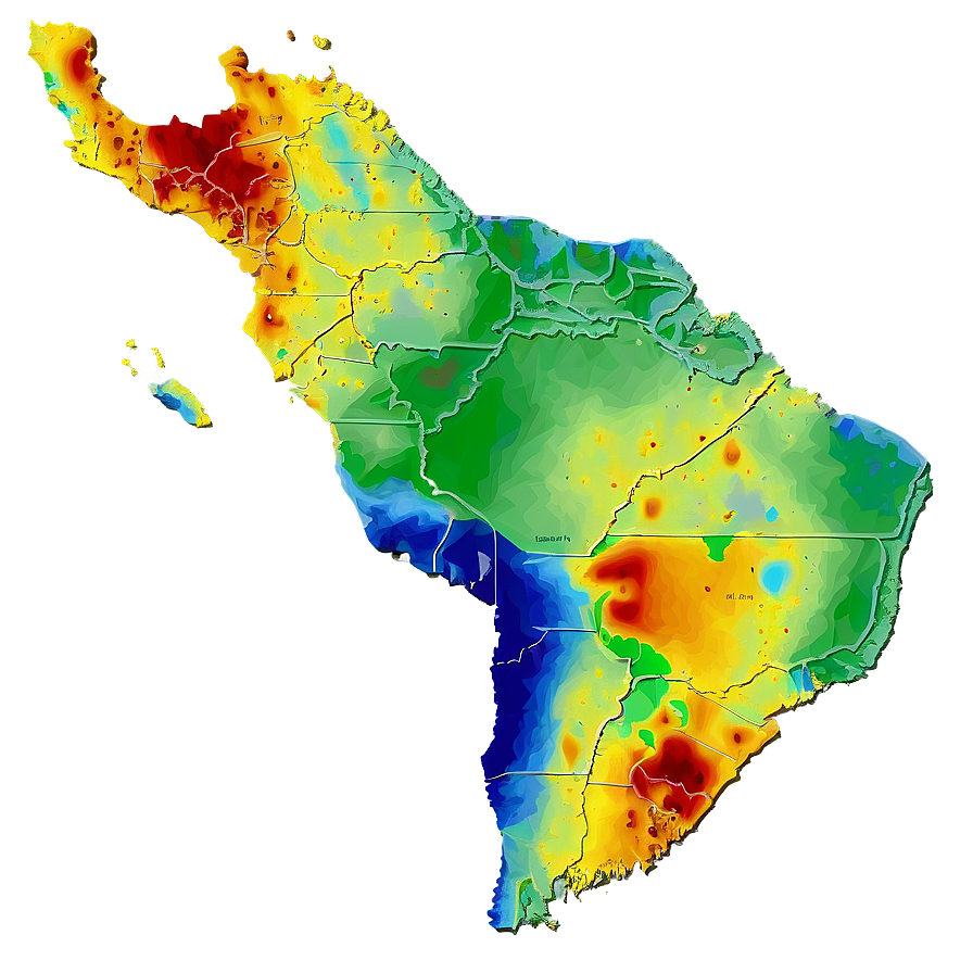 Heat Map Of Wildlife Migration Patterns Png 48 PNG Image