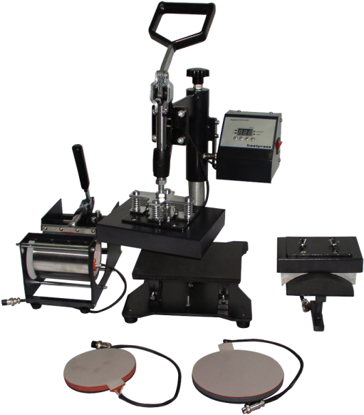 Heat Press Machine Setup PNG Image