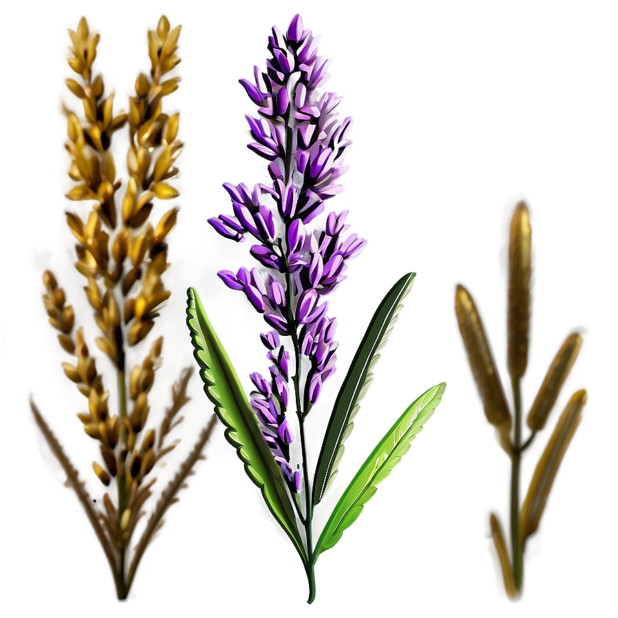 Heather Flower Art Png 57 PNG Image